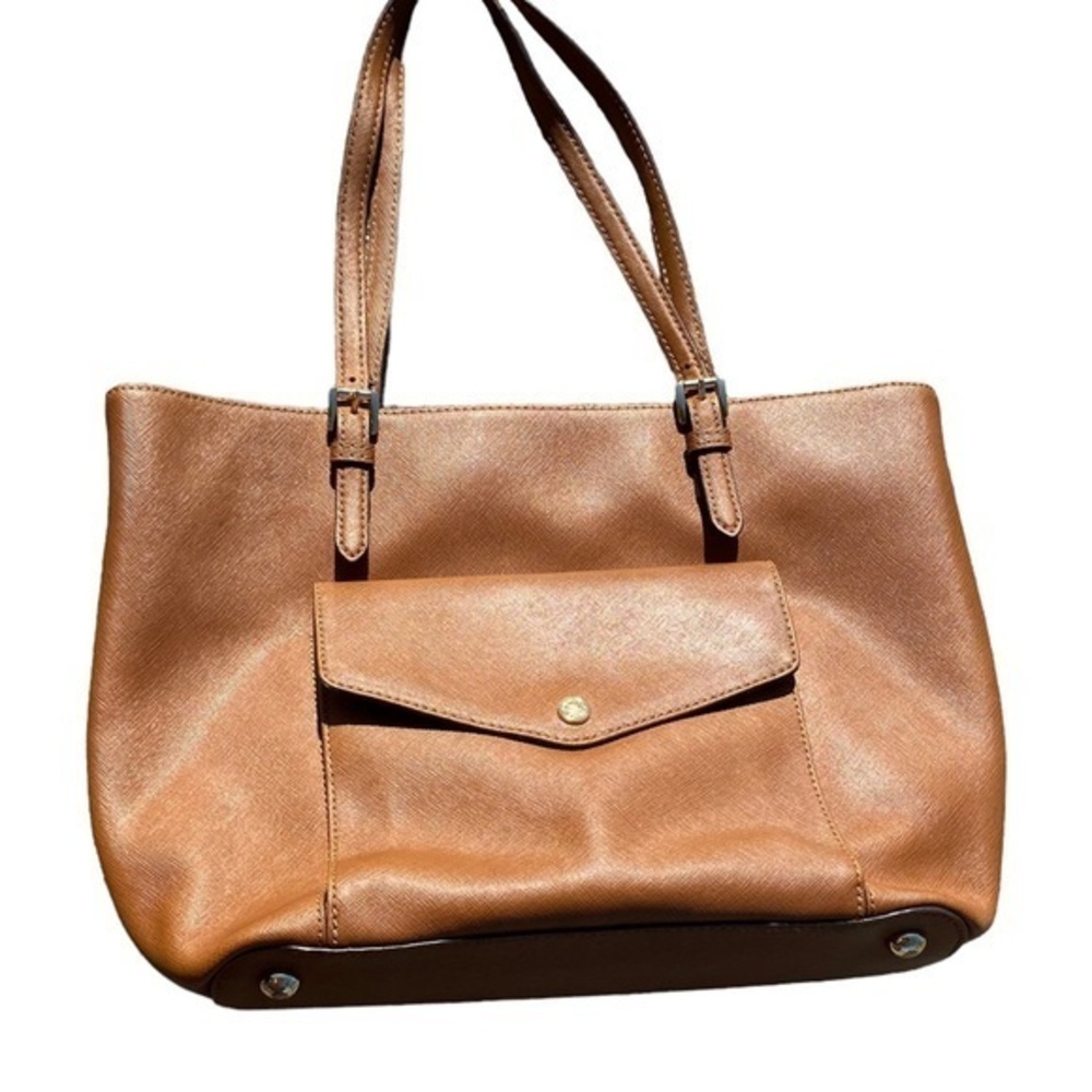 Michael Kors Jet Set Large Front Pocket Tote Acorn